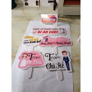 Set 5 Hagtag cầm tay chụp ảnh đám cưới
