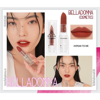 Son Thỏi Lì, Lên Màu Siêu Chuẩn 3CE Soft Matte Lipstick 3.5g #Speak To Me: Sắc Đỏ Nâu Trendy