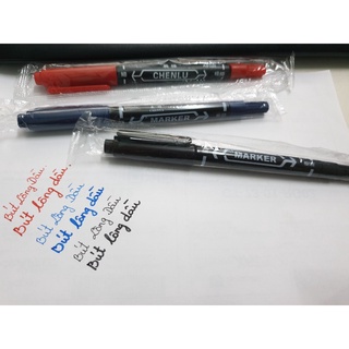 Bút lông dầu 2 đầu MARKER TAIWAN sắc nét bền màu