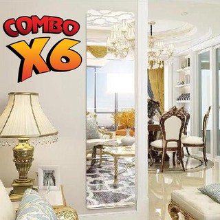 [SALE RỘN RÀNG] Combo 6 bộ Gương dán tường 30x30cm