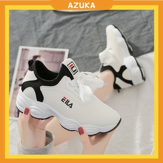 Giày thể thao nữ trắng giá rẻ giày sneaker nữ độn đế ulzzang cao cấp hot trend AZUKA - B5