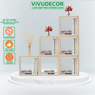 Kệ Gỗ Vivudecor Hàng Nội Địa JAPAN, Kệ Trang Trí Đa Năng Lắp Ráp Làm Bàn, Ghế, Tủ, Kệ Sách...