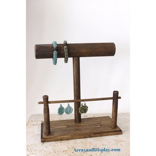 Giá treo trang sức bằng gỗ phong cách vintage