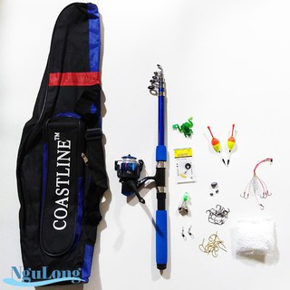 Bộ Cần Câu shimano 1m8 - 2m1 - 2m4- 2m7 kèm set phụ kiện tặng túi đựng cần