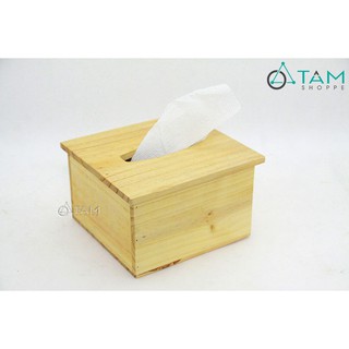 Hộp đựng khăn giấy bằng gỗ Vuông 20x20cm
