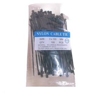 dây rút nhựa màu đen 3mm*100mm 1 tất 70 sợi