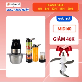 [Mã ELHA22 giảm 6% đơn 300K] Máy Xay Sinh Tố Và Thực Phẩm Đa Năng Midimori MDMR-188 (500W) - Đen