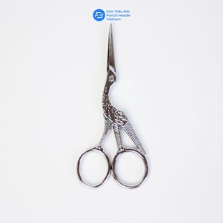 Kéo hạc cắt chỉ, tạo form móng kích thước 11.5cm bằng thép không gỉ - Màu bạc