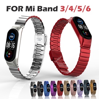 Dây Đeo Inox Cho Đồng Hồ Thông Minh Xiaomi Mi band 7 Mi band 3 4 5 6