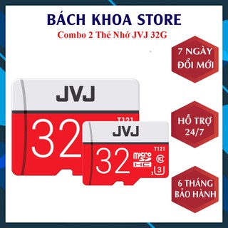 Combo 2 Thẻ Nhớ JVJ 32G ProU3 Class10 – Chuyên Dụng Cho CAMERA, Hàng Tốt Giá Tốt