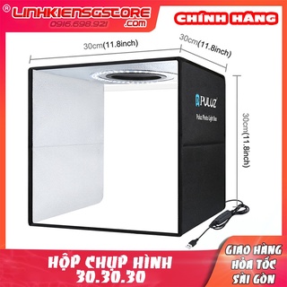 Hộp chụp sản phẩm 30x30x30 Puluz 6 màu nền , ánh sáng tùy chỉnh