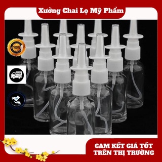 Chai xịt mũi thẳng Thủy tinh 5ml,10ml,20ml,30ml đựng dung dịch , phụ kiện du lịch
