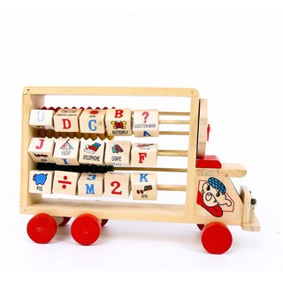 Xe học chữ cái Tiếng Anh kèm bảng tính - V181