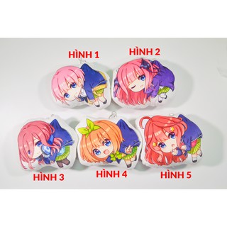 [Thanh lý bán lỗ] Gối ôm, gối kê tay Anime chibi – Go-toubun no Hanayome [AAM] [PGN44]