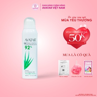 Xịt Khoáng Dưỡng Ẩm Aloe Vera Avatar - Nước cân bằng giàu khoáng aloe vera dành cho da nhạy cảm 150ml
