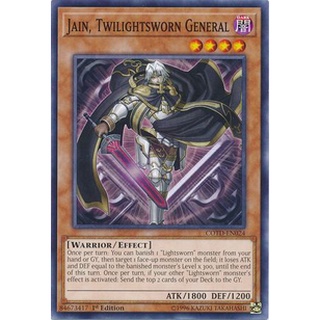 Thẻ bài Yugioh - TCG - Jain, Twilightsworn General / COTD-EN024'
