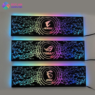 Cover Che Nguồn Máy Tính Led RGB Đồng Bộ Hub Và Mainboard(3Pin 5V) - Họa Tiết Mạch Điện Công Nghệ và Logo Các Hãng