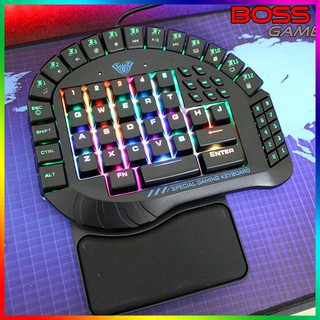Bàn phím cơ AULA Controller RGB ( Bàn phím cơ 1 tayBlue Switch,LED RGB có phần mềm )