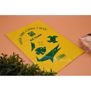 Giấy thủ công 7 màu Hồng Hà