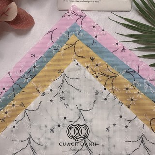 Khăn Bandana buộc cổ, buộc đầu họa tiết hoa dây xinh xắn - BAND30