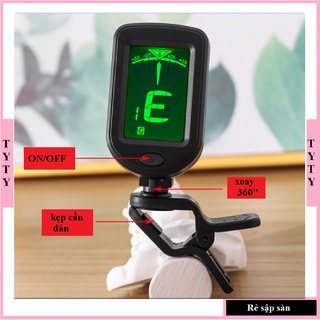Bộ chỉnh dây đàn Guitar Ukulele Tuner AM-01 chính hãng TYTYmusic [Tặng kèm pin]