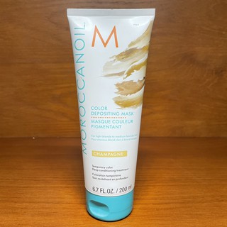 Mặt Nạ Dưỡng Bổ Sung Hạt Màu Moroccanoil Color Depositing Mask 200ml -  Champagne (màu vàng sâm-panh)