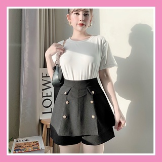 Quần giả váy nữ cạp cao 6 khuy 2 tầng trẻ trung năng động vô cùng tôn dáng CV14