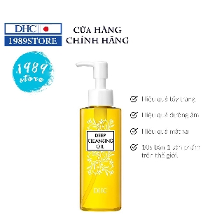 Dầu Tẩy Trang DHC Sạch Sâu Deep Cleansing Oil Chiết Xuất Dầu Olive Chai 120ML - 1989Store Phân Phối Chính Hãng