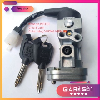HCM- Bộ Ổ Khoá Xe Wave S110 Chìa 8 Cạnh Chống Trộm Cao Cấp Chính Hãng VƯƠNG NIỆM ĐỒ CHƠI XE MÁY GIÁ SỈ