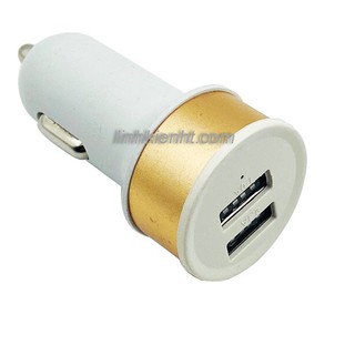 Tẩu ô tô, cóc sạc nhanh điện thoại trên xe hơi 2 cổng USB 5V-2.1A