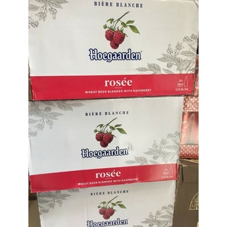 thùng 24 lon Bia Hoegaarden Rosee/ bia Tuyết Edelweiss Lon 330Ml