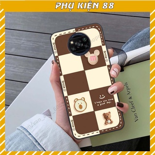 Ốp lưng Xiaomi Poco X3 / Poco X3 Pro hình gấu, kẹo dễ thương cute