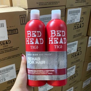 TIGI ĐỎ - Dầu Gội Đầu Phục Hồi Tóc Khô Xơ Cấp Độ 3 - BỘ GỘI XẢ TIGI ĐỎ