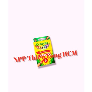 Bộ 8 bút sáp màu mini Crayola Crayon (Hàng Nhập Khẩu)