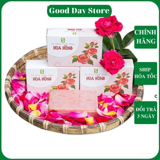 Xà Bông Sinh Dược Hoa Hồng - Rose Soap Xà Phòng Thiên Nhiên 100gram Dưỡng Da Dịu Nhẹ