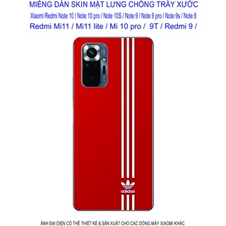 Miếng Dán Skin 3D Xiaomi Redmi note 10 / note 10pro / note 10s/ note 9/ note 9pro/ note 8/ mi 11/ mi 11lite/ mi 10pro...