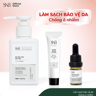 Bộ Sản Phẩm Làm Sạch Bảo Vệ Da Trước Tác Nhân Ô Nhiễm SNB25 - Làm Sạch Da, Dưỡng Da Mịn Mượt