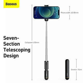 Gậy hỗ trợ chụp ảnh Baseus mini không dây Bluetooth có thể gập lại cầm tay mở rộng được cho iPhone 12 11 Pro Max Xiaomi