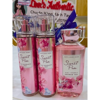 AUTH BBW XỊT THƠM TẮM DƯỠNG THỂ SWEET PEA USA