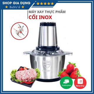 FREE SHIP Máy Xay Thịt Xay Thực Phẩm Cối Inox 4 Lưỡi Đa Năng - Máy Xay Tỏi Ớt Bảo Hành 12 Tháng