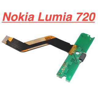 Cụm mạch sạc NOKIA Lumia 720 kèm micro jack tai nghe charger port usb bo main mainboard cổng chân sạc thay thế