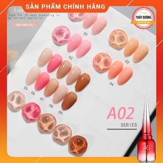 Sơn gel AS chính hãng chai đỏ mã A2 (màu Nude) 15ml