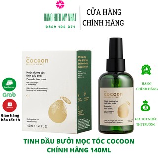 Tinh Dầu Bưởi Cocoon Nước Xịt Dưỡng Tóc Giảm Gãy Rụng và Phục Hồi Hư Tổn Pomelo Hair Tonic 140ml