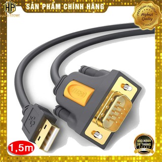Cáp USB to Com RS232 DB9 Ugreen 20211 dài 1.5m chính hãng - HapuStore