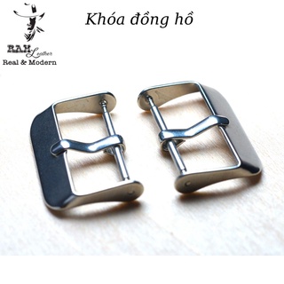 Khóa đồng hồ RAM Leather cao cấp đủ size 10/16/18/20/22mm