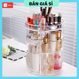 Kệ mỹ phẩm xoay 360   GIÁ VỐN]   Kệ đựng mỹ phẩm thông minh 9241