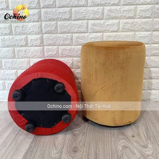 Đôn tròn trang điểm, Đôn tròn nhỏ xinh cao 40 đk 30 (có sẵn)