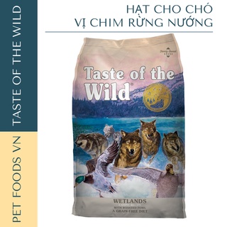 Hạt cho chó TASTE OF THE WILD Wetlands 12kg vị Chim Rừng Nướng