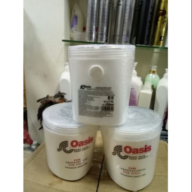 Combo 10 hủ ủ tóc Oasis 500ml