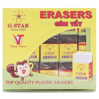[Mã LIFEBOOK2 giảm 10% đơn 0Đ] Hộp 30 cục gôm tẩy chì G-star E-207 đen